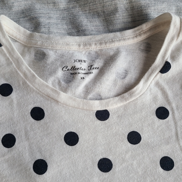 J.Crew Polka Dot T-Shirt - Picture 2 of 3
